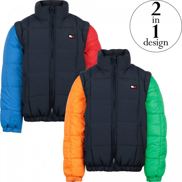 padded bomber jacket tommy hilfiger